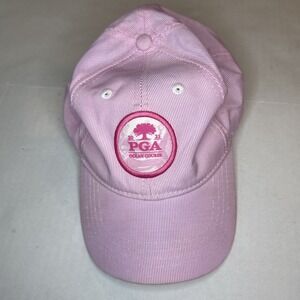 2021 PGA Championship Ocean Course Kids 5-12 Hat Pink Cap Adjustable Strap Golf